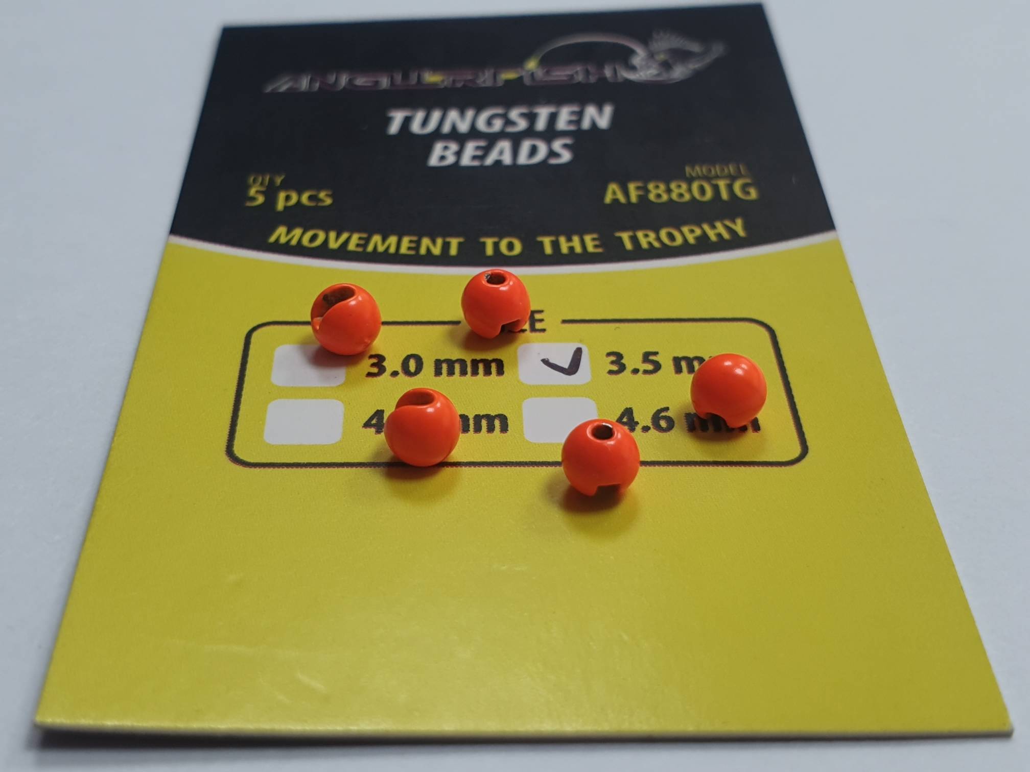 Купить вольфрамовые головки Anglerfish Tungsten Beads 4,6 mm Orange ...