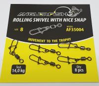 Anglerfish Rolling swivel with nice snap №8