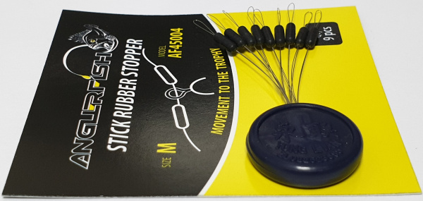 Anglerfish Stick Rubber Stopper Black SS (9 шт)