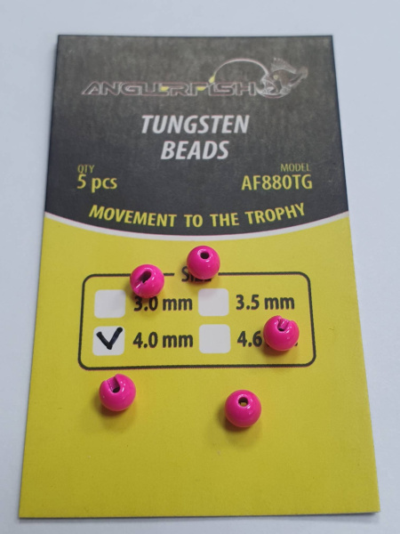 Anglerfish Tungsten Beads 3,0 mm Pink Fluo (Розовый)
