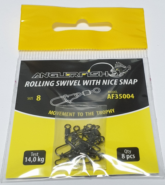 Anglerfish Rolling swivel with nice snap №8