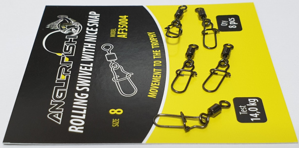 Anglerfish Rolling swivel with nice snap №8