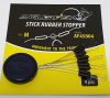 Anglerfish Stick Rubber Stopper Black L (9 шт)