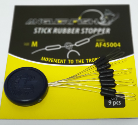 Anglerfish Stick Rubber Stopper Black L (9 шт)