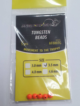 Anglerfish Tungsten Beads 4,6 mm Orange Fluo (Оранжевый)