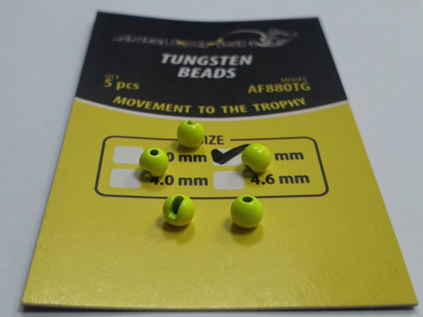 Anglerfish Tungsten Beads 3,5 mm Chartreuse Fluo (Шартрез)